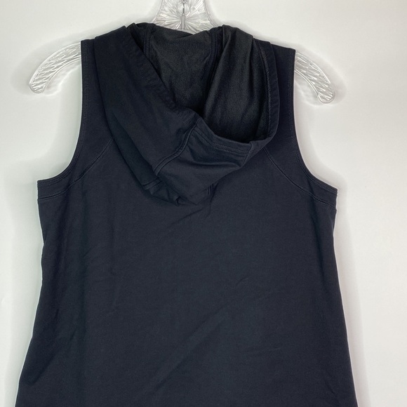 Lauren Ralph Lauren Black Hooded Zip Vest Size Medium - Picture 5 of 8